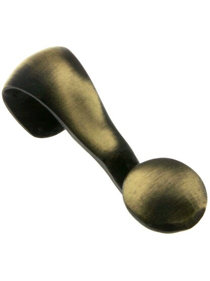 Heavy Duty Picture Rail Hook in Antique Brass.